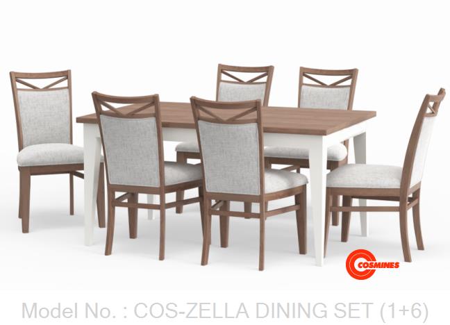 COS-ZELLA DINING SET (1+6)
